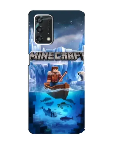 Чохол для OPPO A95 з картинкою «Minecraft льодянийсвіт»