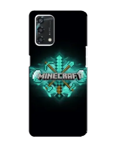 Чохол для OPPO A95 з картинкою «Minecraft Diamond лого»