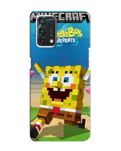 Чохол для OPPO A95 з картинкою «Губка Боб Minecraft» Чохол для OPPO A95 з картинкою «Губка Боб Minecraft»