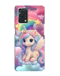 Чехол для OPPO A95 с картинкой «Маленький единорог»