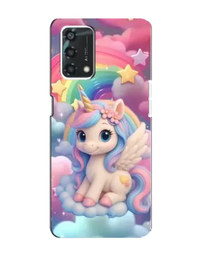 Чехол для OPPO A95 с картинкой «Маленький единорог»