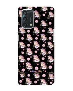 Чехол для OPPO A95 с картинкой «Magic Unicorn паттерн»