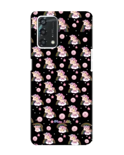 Чехол для OPPO A95 с картинкой «Magic Unicorn паттерн»