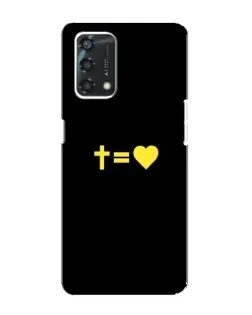 Чохол для OPPO A95 з картинкою «Серце та Хрест»