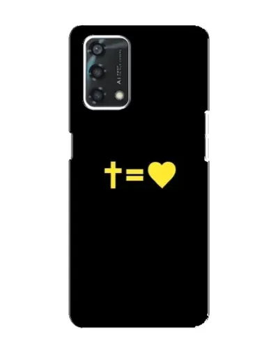 Чохол для OPPO A95 з картинкою «Серце та Хрест» Чохол для OPPO A95 з картинкою «Серце та Хрест»