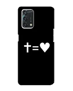 Чохол для OPPO A95 з картинкою «Хрест та Серце»