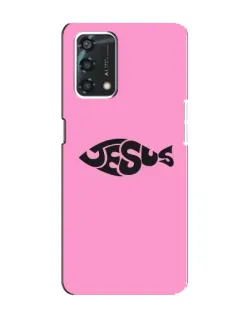 Чохол для OPPO A95 з картинкою «Рожевий символ Jesus»