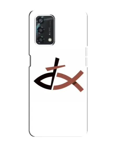 Чохол для OPPO A95 з картинкою «Риба та хрест» Чохол для OPPO A95 з картинкою «Риба та хрест»