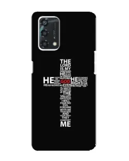 Чехол для OPPO A95 с картинкой «Текстовый крест» Чехол для OPPO A95 с картинкой «Текстовый крест»