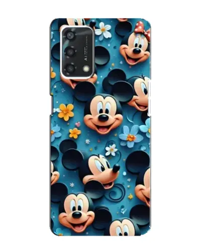 Чехол для OPPO A95 с картинкой «Паттерн Микки и Минни» Чехол для OPPO A95 с картинкой «Паттерн Микки и Минни»