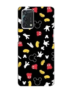 Чехол для OPPO A95 с картинкой «Графический принт лапок»