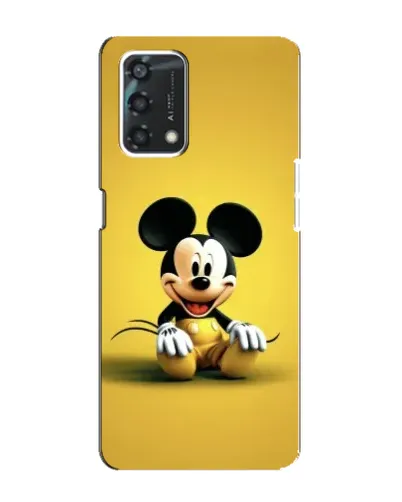 Чехол для OPPO A95 с картинкой «Микки на желтом» Чехол для OPPO A95 с картинкой «Микки на желтом»