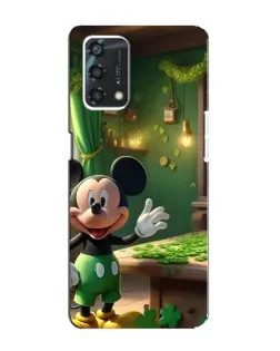 Чехол для OPPO A95 с картинкой «Микки в мастерской»