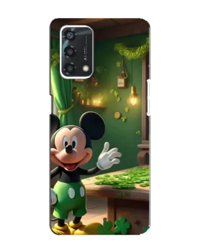 Чехол для OPPO A95 с картинкой «Микки в мастерской» Чехол для OPPO A95 с картинкой «Микки в мастерской»