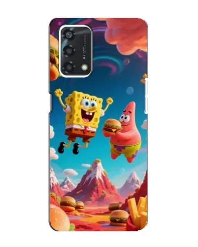 Чехол для OPPO A95 с картинкой «Космический фастфуд»