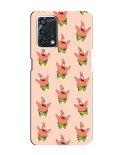 Чехол для OPPO A95 с картинкой «Патрик Стар паттерн»