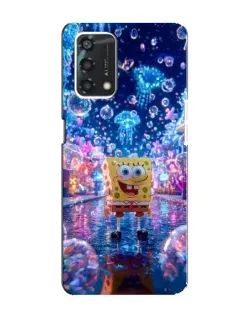 Чехол для OPPO A95 с картинкой «Неоновый океан»
