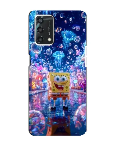 Чехол для OPPO A95 с картинкой «Неоновый океан»