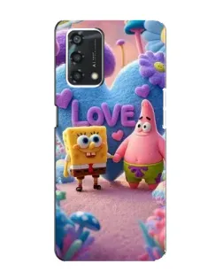 Чехол для OPPO A95 с картинкой «Губка Боб Патрик»