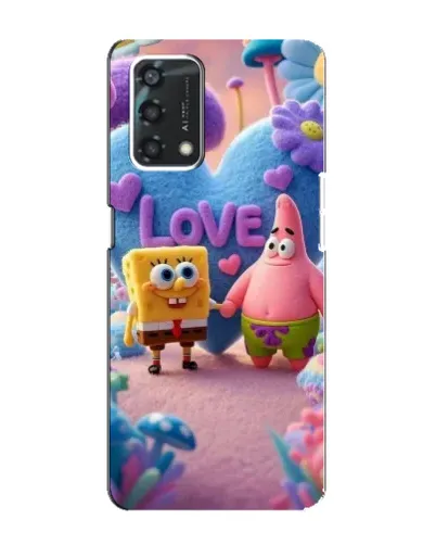 Чехол для OPPO A95 с картинкой «Губка Боб Патрик»