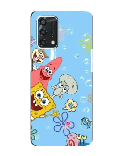 Чехол для OPPO A95 с картинкой «Веселые пузырьки»