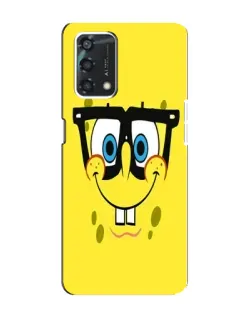 Чехол для OPPO A95 с картинкой «Минималистичный Спанч Боб»