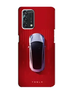Чехол для OPPO A95 с картинкой «Tesla Top View» Чехол для OPPO A95 с картинкой «Tesla Top View»