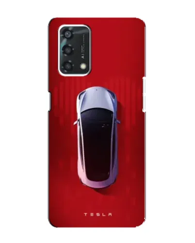 Чехол для OPPO A95 с картинкой «Tesla Top View»