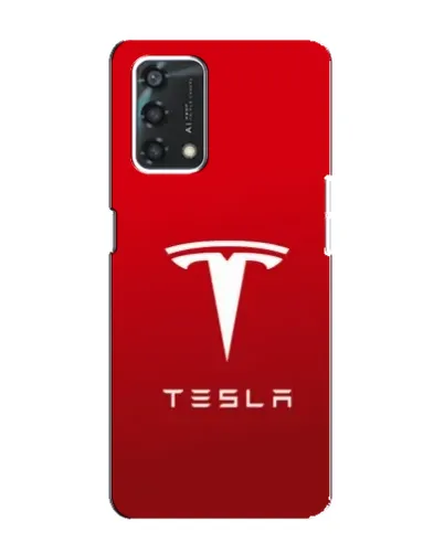 Чехол для OPPO A95 с картинкой «Tesla Red Classic»