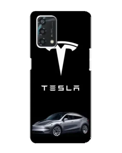 Чехол для OPPO A95 с картинкой «Tesla Model Y»