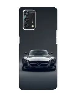 Чехол для OPPO A95 с картинкой «Mercedes на черном»