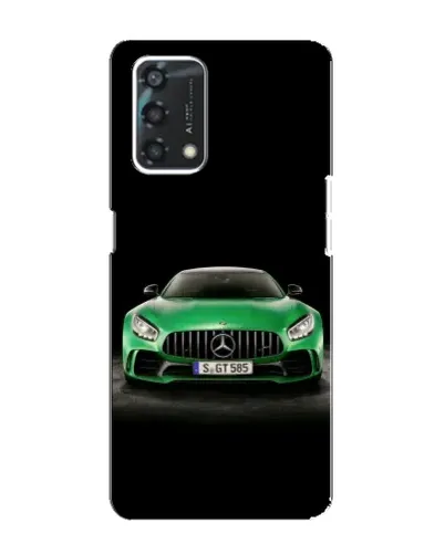 Чехол для OPPO A95 с картинкой «Mercedes — неоновый лого» Чехол для OPPO A95 с картинкой «Mercedes — неоновый лого»