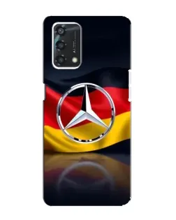 Чехол для OPPO A95 с картинкой «Mercedes — флаг Германии»