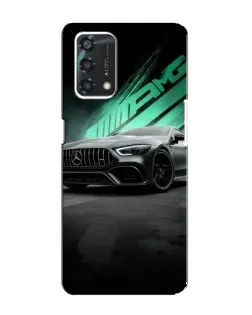 Чехол для OPPO A95 с картинкой «Темный Mercedes AMG»