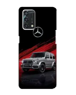 Чехол для OPPO A95 с картинкой «Mercedes G-Class красный»