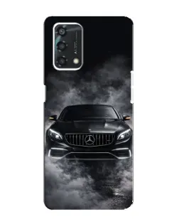 Чехол для OPPO A95 с картинкой «Mercedes в дыму»