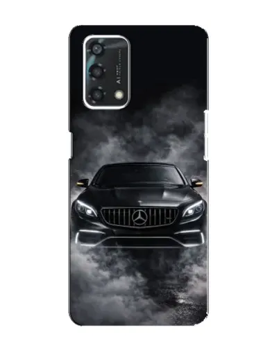 Чехол для OPPO A95 с картинкой «Mercedes в дыму» Чехол для OPPO A95 с картинкой «Mercedes в дыму»