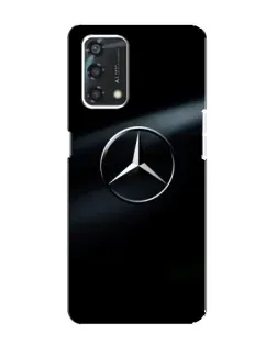 Чехол для OPPO A95 с картинкой «Mercedes на металле»