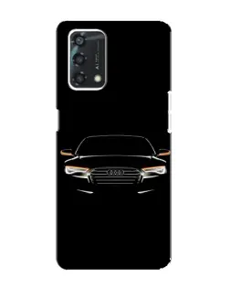Чехол для OPPO A95 с картинкой «Audi — ночной контур»