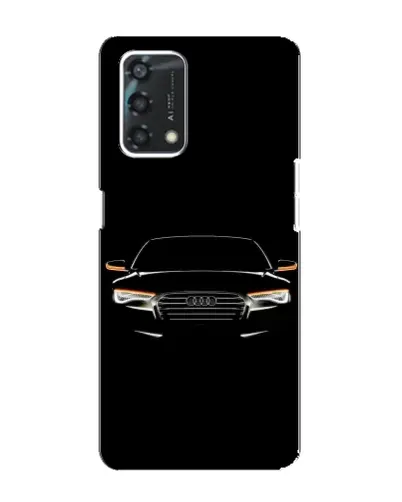 Чехол для OPPO A95 с картинкой «Audi — ночной контур»