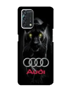 Чехол для OPPO A95 с картинкой «Пантера и Audi»