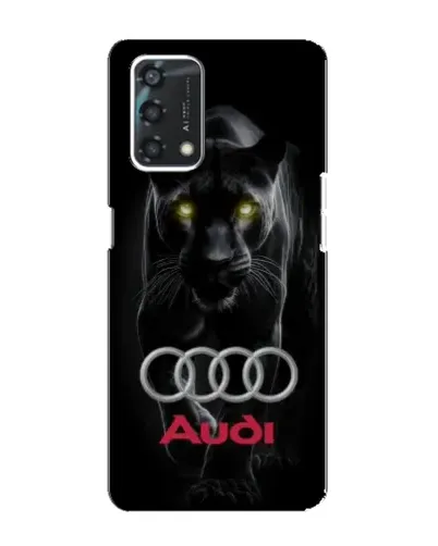 Чехол для OPPO A95 с картинкой «Пантера и Audi»