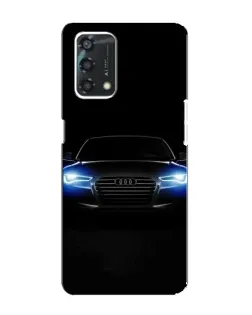 Чехол для OPPO A95 с картинкой «Audi в неоне»