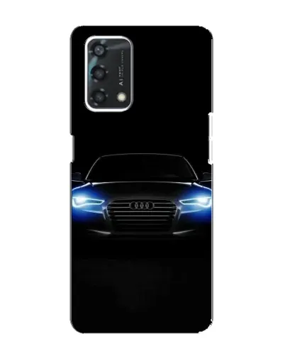 Чехол для OPPO A95 с картинкой «Audi в неоне»