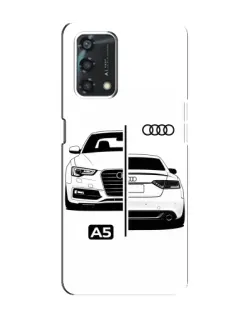 Чехол для OPPO A95 с картинкой «Audi — контрастный дизайн»