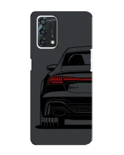 Чехол для OPPO A95 с картинкой «Задняя часть Audi — арт»