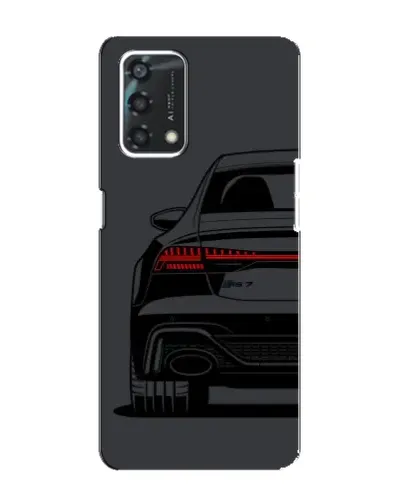 Чехол для OPPO A95 с картинкой «Задняя часть Audi — арт»