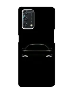 Чехол для OPPO A95 с картинкой «Взгляд Audi в темноте»