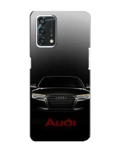 Чехол для OPPO A95 с картинкой «Audi — градиентный контур»
