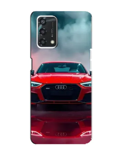 Чехол для OPPO A95 с картинкой «Audi RS — красный стиль»